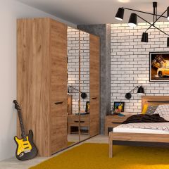 АФИНА А11а Шкаф для одежды (крафт) в Краснокамске - krasnokamsk.mebel24.online | фото 2