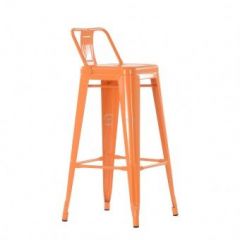 Барный стул Barneo N-242 Tolix Style 2003 Оранжевый в Краснокамске - krasnokamsk.mebel24.online | фото