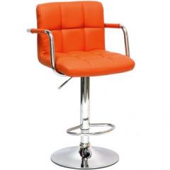 Барный стул Barneo N-69 Kruger Arm Оранжевый в Краснокамске - krasnokamsk.mebel24.online | фото
