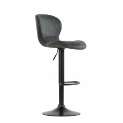 Барный стул Barneo N-86 Time / Black / VPU Dark Gray Vintage серый винтаж 970-11 в Краснокамске - krasnokamsk.mebel24.online | фото