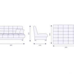 Диван Идальго Vital Indigo в Краснокамске - krasnokamsk.mebel24.online | фото 2