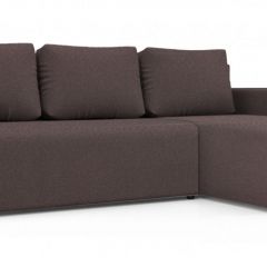 Диван угловой Алиса 3 Bahama PLUM - Teos Dark Brown в Краснокамске - krasnokamsk.mebel24.online | фото