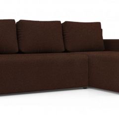 Диван угловой Алиса 3 Bahama VISION - Teos Dark Brown в Краснокамске - krasnokamsk.mebel24.online | фото