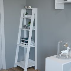 Этажерка лофт (белый) в Краснокамске - krasnokamsk.mebel24.online | фото 2