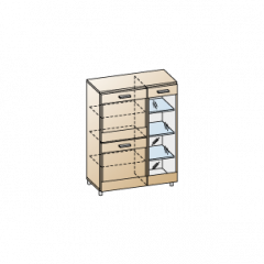 Гостиная Камелия Композиция 12 (Ясень Асахи) в Краснокамске - krasnokamsk.mebel24.online | фото 8