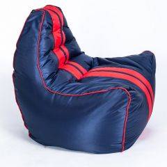 Кресло бескаркасное Авто (Черное с красной полосой) в Краснокамске - krasnokamsk.mebel24.online | фото 2