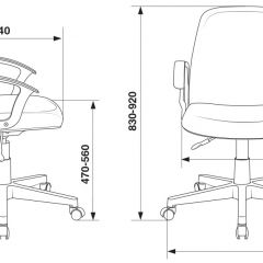 Кресло Бюрократ CH-808-LOW/#B черный 3С11 в Краснокамске - krasnokamsk.mebel24.online | фото 4