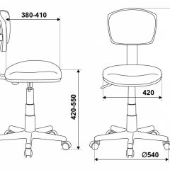 Кресло детское Бюрократ CH-W299/SD/TW-18 салатовый в Краснокамске - krasnokamsk.mebel24.online | фото 4