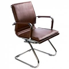 Кресло для посетителя Бюрократ CH-993-Low-V/Brown коричневый в Краснокамске - krasnokamsk.mebel24.online | фото