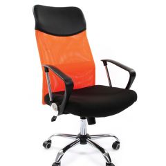Кресло для руководителя CHAIRMAN 610 N (15-21 черный/сетка оранжевый) в Краснокамске - krasnokamsk.mebel24.online | фото