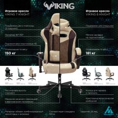 Кресло игровое Бюрократ VIKING 6 KNIGHT BL FABRIC синий в Краснокамске - krasnokamsk.mebel24.online | фото 5