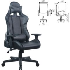 Кресло компьютерное BRABIX "GT Carbon GM-115" (две подушки, экокожа, черное) 531932 в Краснокамске - krasnokamsk.mebel24.online | фото 5