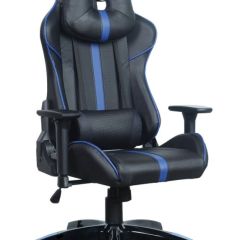 Кресло компьютерное BRABIX "GT Carbon GM-120" (черное/синее) 531930 в Краснокамске - krasnokamsk.mebel24.online | фото