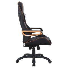 Кресло компьютерное BRABIX Techno Pro GM-003 (ткань черное/серое, вставки оранжевые) 531813 в Краснокамске - krasnokamsk.mebel24.online | фото 3