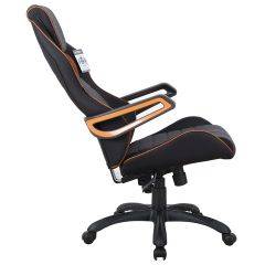 Кресло компьютерное BRABIX Techno Pro GM-003 (ткань черное/серое, вставки оранжевые) 531813 в Краснокамске - krasnokamsk.mebel24.online | фото 4