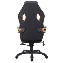 Кресло компьютерное BRABIX Techno Pro GM-003 (ткань черное/серое, вставки оранжевые) 531813 в Краснокамске - krasnokamsk.mebel24.online | фото 5
