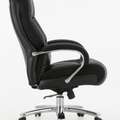 Кресло офисное BRABIX PREMIUM "Bomer HD-007" (рециклированная кожа, хром, черное) 531939 в Краснокамске - krasnokamsk.mebel24.online | фото 3