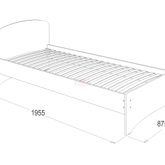 Кровать-2 одинарная (800*1900) в Краснокамске - krasnokamsk.mebel24.online | фото 2