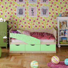 Кровать Бабочки (Салатовый матовый) 1600 в Краснокамске - krasnokamsk.mebel24.online | фото 1
