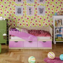 Кровать Бабочки (Сиреневый металлик) 1800 в Краснокамске - krasnokamsk.mebel24.online | фото