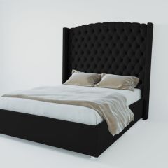 Кровать Берлин ЛЮКС с ПМ 800 (экокожа кольт ч) в Краснокамске - krasnokamsk.mebel24.online | фото