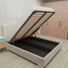 Кровать Брауни интерьерная +основание/ПМ/бельевое дно (120х200) в Краснокамске - krasnokamsk.mebel24.online | фото 3