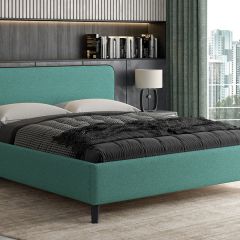 Кровать интерьерная Миа (1600) Купер 16/Кант Лайт 10 в Краснокамске - krasnokamsk.mebel24.online | фото 5