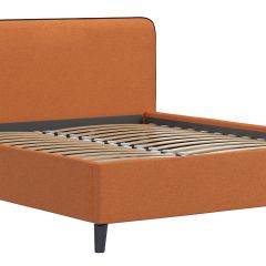Кровать интерьерная Миа (1600) Купер 03/Кант Лайт 10 в Краснокамске - krasnokamsk.mebel24.online | фото 6