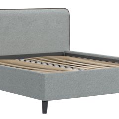 Кровать интерьерная Миа (1600) Купер 18/Кант Лайт 10 в Краснокамске - krasnokamsk.mebel24.online | фото 3
