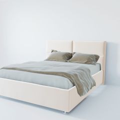 Кровать Корсика с ПМ 1400 (экокожа белая) в Краснокамске - krasnokamsk.mebel24.online | фото 2