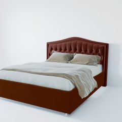 Кровать Нягань с ПМ 1200 (велюр бордо) в Краснокамске - krasnokamsk.mebel24.online | фото 2