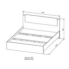 СОФИ СКР1600.1 Кровать 1600 в Краснокамске - krasnokamsk.mebel24.online | фото 2