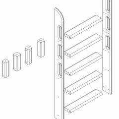 Кровать Сонечка 2-х ярусная (модульная) в Краснокамске - krasnokamsk.mebel24.online | фото 12