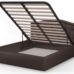 Кровать Стелла 1600*2000 Rock 05 (коричневый) в Краснокамске - krasnokamsk.mebel24.online | фото 4