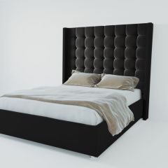 Кровать Венеция ЛЮКС с ПМ 1200 (экокожа кольт ч) в Краснокамске - krasnokamsk.mebel24.online | фото 2