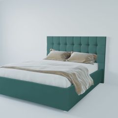 Кровать Венеция с ПМ 1200 (велюр бирюзовый) в Краснокамске - krasnokamsk.mebel24.online | фото 2