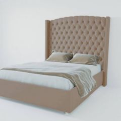 Кровать Версаль ЛЮКС с ПМ 1200 (велюр темно-серый) в Краснокамске - krasnokamsk.mebel24.online | фото