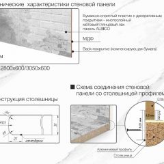 Кухонный фартук со столешницей (А-01) в едином стиле (3050 мм) в Краснокамске - krasnokamsk.mebel24.online | фото 7