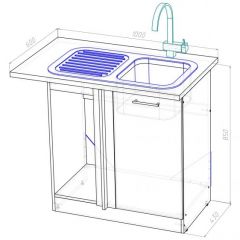 Кухонный гарнитур Амели мега прайм 1500х2700 мм в Краснокамске - krasnokamsk.mebel24.online | фото 18