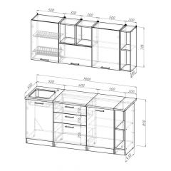 Кухонный гарнитур Ольга макси 4 1800 мм в Краснокамске - krasnokamsk.mebel24.online | фото 2
