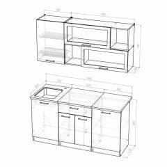 Кухонный гарнитур Полина стандарт 1600 в Краснокамске - krasnokamsk.mebel24.online | фото 7