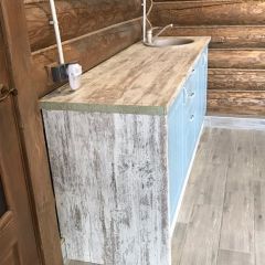 Кухонный гарнитур Принцесса угловой 1200*2850 Арктик (модульный) Горизонт в Краснокамске - krasnokamsk.mebel24.online | фото 12