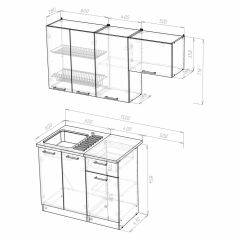 Кухонный гарнитур Симона нормал 1500 в Краснокамске - krasnokamsk.mebel24.online | фото 4