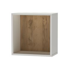 Квадро ПЛ-1 Полка (ЛДСП миндаль/дуб крафт золотой) в Краснокамске - krasnokamsk.mebel24.online | фото