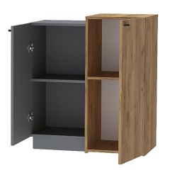 Модульная спальня Квадро (ЛДСП дуб крафт золотой) в Краснокамске - krasnokamsk.mebel24.online | фото 5