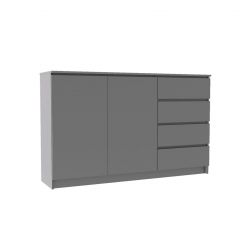 МОРИ МК 1600.1 Комод (графит) в Краснокамске - krasnokamsk.mebel24.online | фото 2