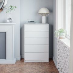 МОРИ МК 700.5 Комод (белый) в Краснокамске - krasnokamsk.mebel24.online | фото