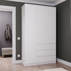 МОРИ МШ 1200.1 Шкаф (белый) в Краснокамске - krasnokamsk.mebel24.online | фото