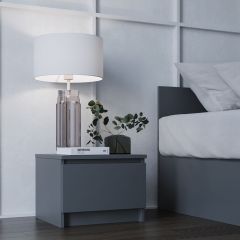 МОРИ ТПМ 400.1 Тумба прикроватная (графит) в Краснокамске - krasnokamsk.mebel24.online | фото