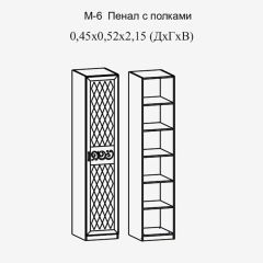 Париж № 6 Пенал с полками (ясень шимо свет/серый софт премиум) в Краснокамске - krasnokamsk.mebel24.online | фото 2